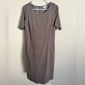 Garnet Hill Grey Sheath Dress size 8
